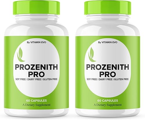 Paquete de 2 cápsulas Prozenith Pro, píldoras oficiales de suplemento de apoyo Prozenith Pro, cápsulas de fórmula avanzada totalmente natural