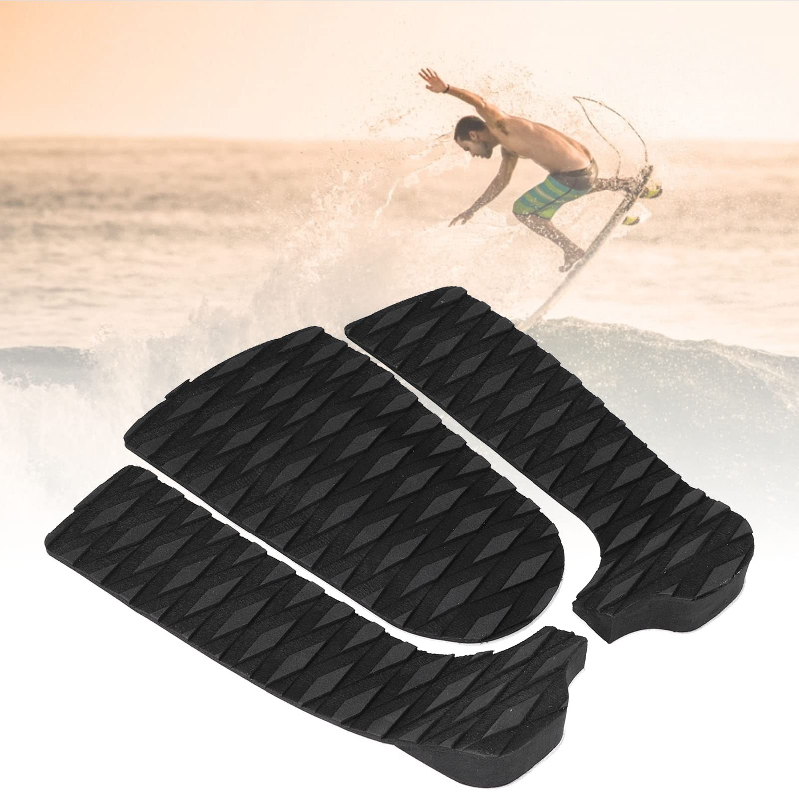 FECAMOS Stomp Pad Surfboard Traction Pad para Tabla de Surf Protectora Decorativa