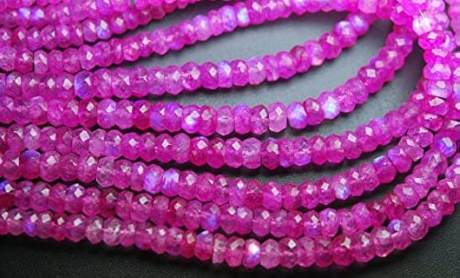 Pierre de lune rose naturelle LKBEADS perles rondelles 5-6mm pour fabriquer un cadeau personnalisé