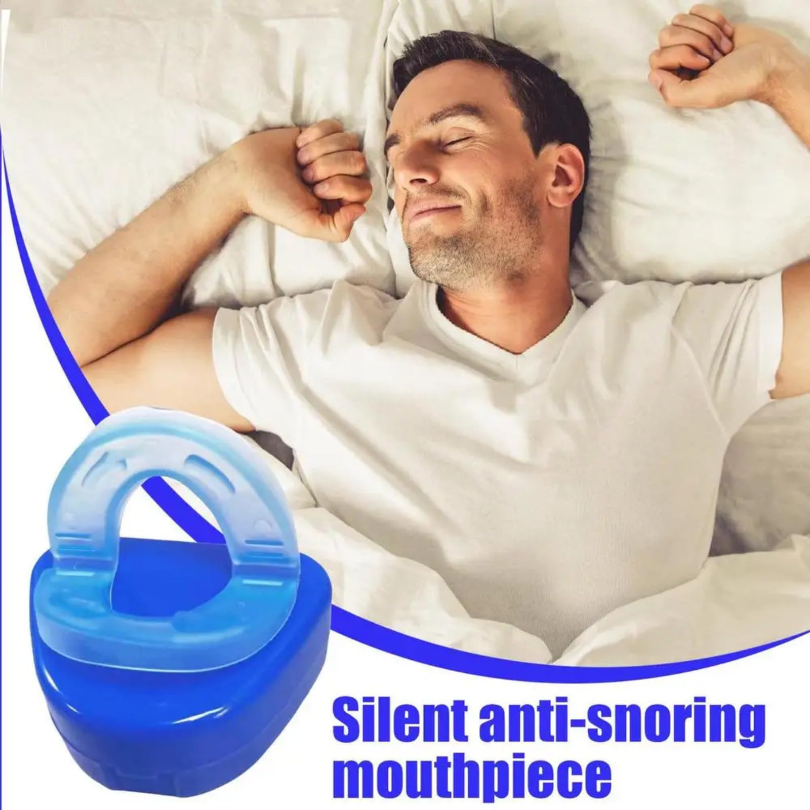 Santavya - Embout buccal Universel Silencieux anti-ronflement, Orthese Anti Ronflement Confortable et Efficace, Dites Adieu au Ronflement (1pcs)