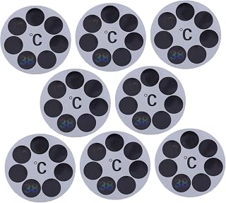 8pcs Bath Temperature Stickers LCD Color-Changing Bath Thermometer Decals for Tub Safety Self-Adhesive Water Temperature Display for Quick and Accurate Readings