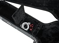 Vista 4 de Gator GW-DREAD Deluxe Wood Case for Dreadnought Acoustic Guitars - Bundle with Picks, Strap and Austin Bazaar Polishing Cloth