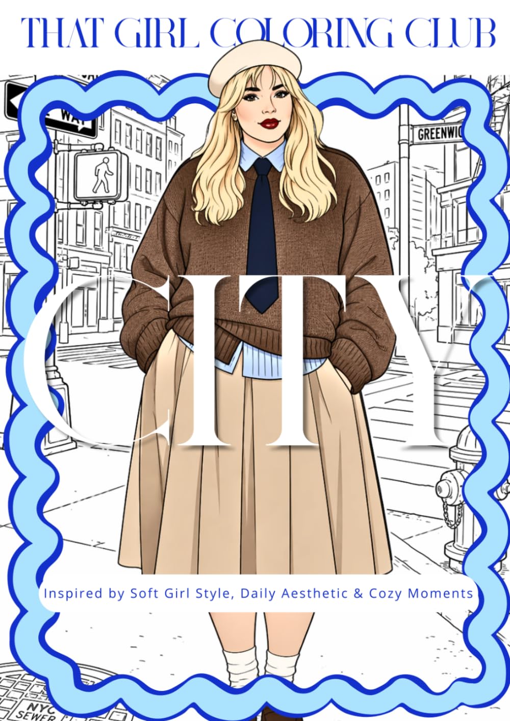 That Girl Coloring Club: City Girls Edition: Aesthetic Coloring Book for Adults & Teens, Relaxation & Self Care