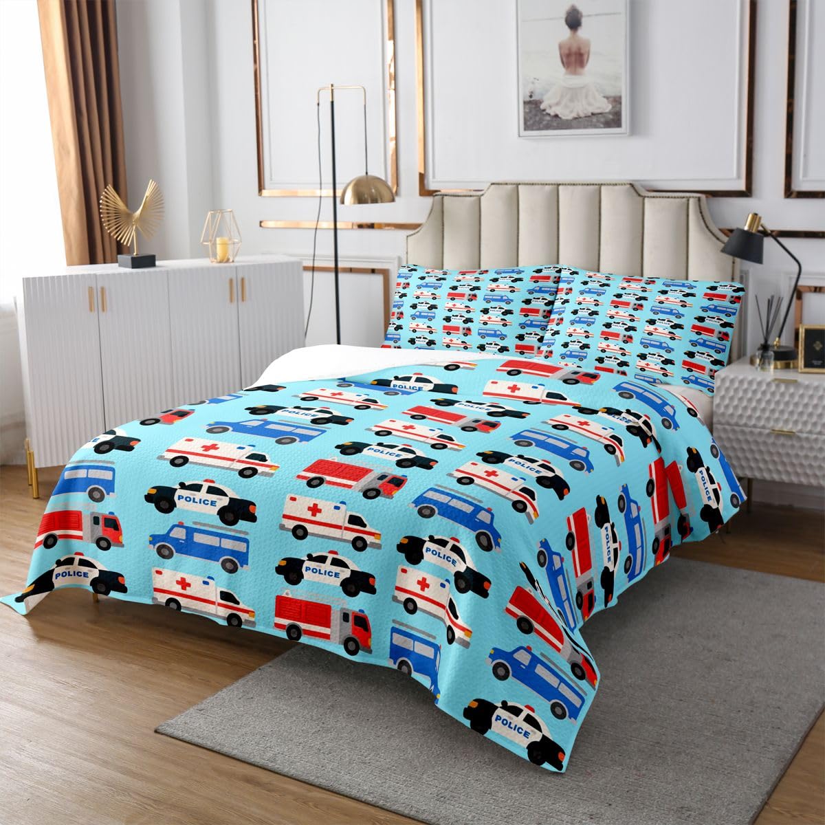 Homewish Copriletto Singolo Rescue Cars