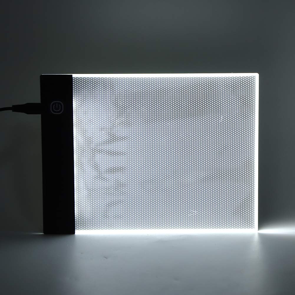 Cyrank Hand Drawing LED Light Board, Flip Book Kit with A6 LED Light Pad Flip Book Light Pads Ultra Thin LED Diamond Drawing Tracing Light Box for Painting Sketching Drawing(USB)
