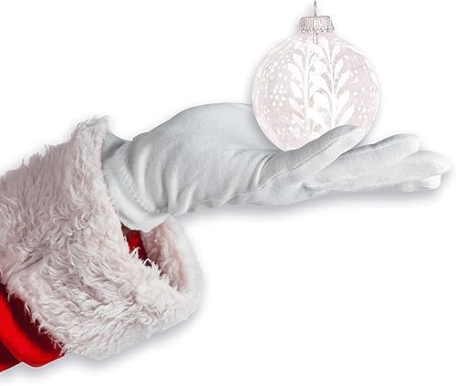 Miniatura 5 de Adornos de cristal para árbol de Navidad, 2.638 in2.63 pulgadas 4 piezas, bolas decoradas de Christmas By Krebs sin costuras para colgar decoración