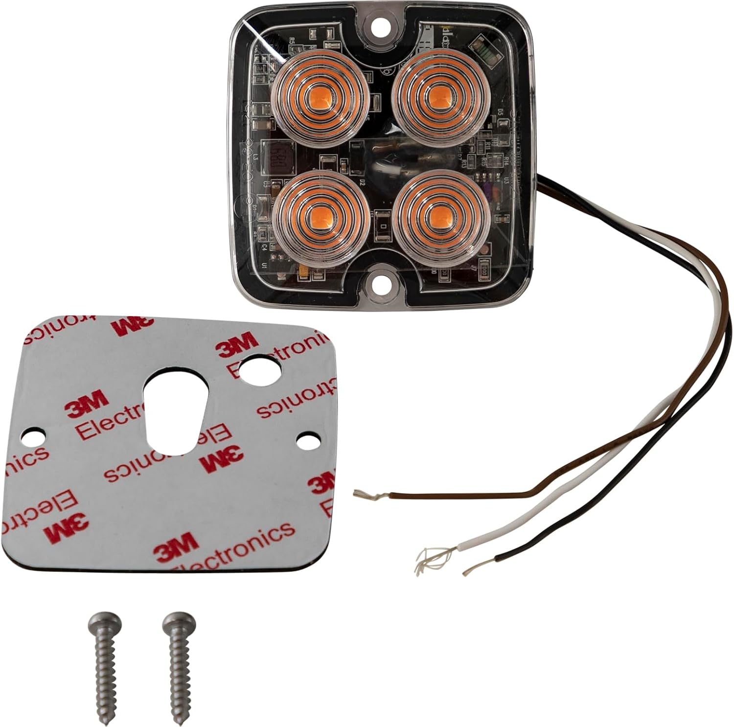 Buyers Products, 2in. LED Emergency Safety Truck Warning Flash Strobe Light, Light Type LED, Lens Color Amber, Included (qty.) 1 Model# 8892140