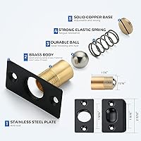 Vista 4 de Ravinte Hardware Pestillo de bola para puerta de armario, reemplazo de bola de puerta, accesorios de puerta de cierre de bola, acero inoxidable