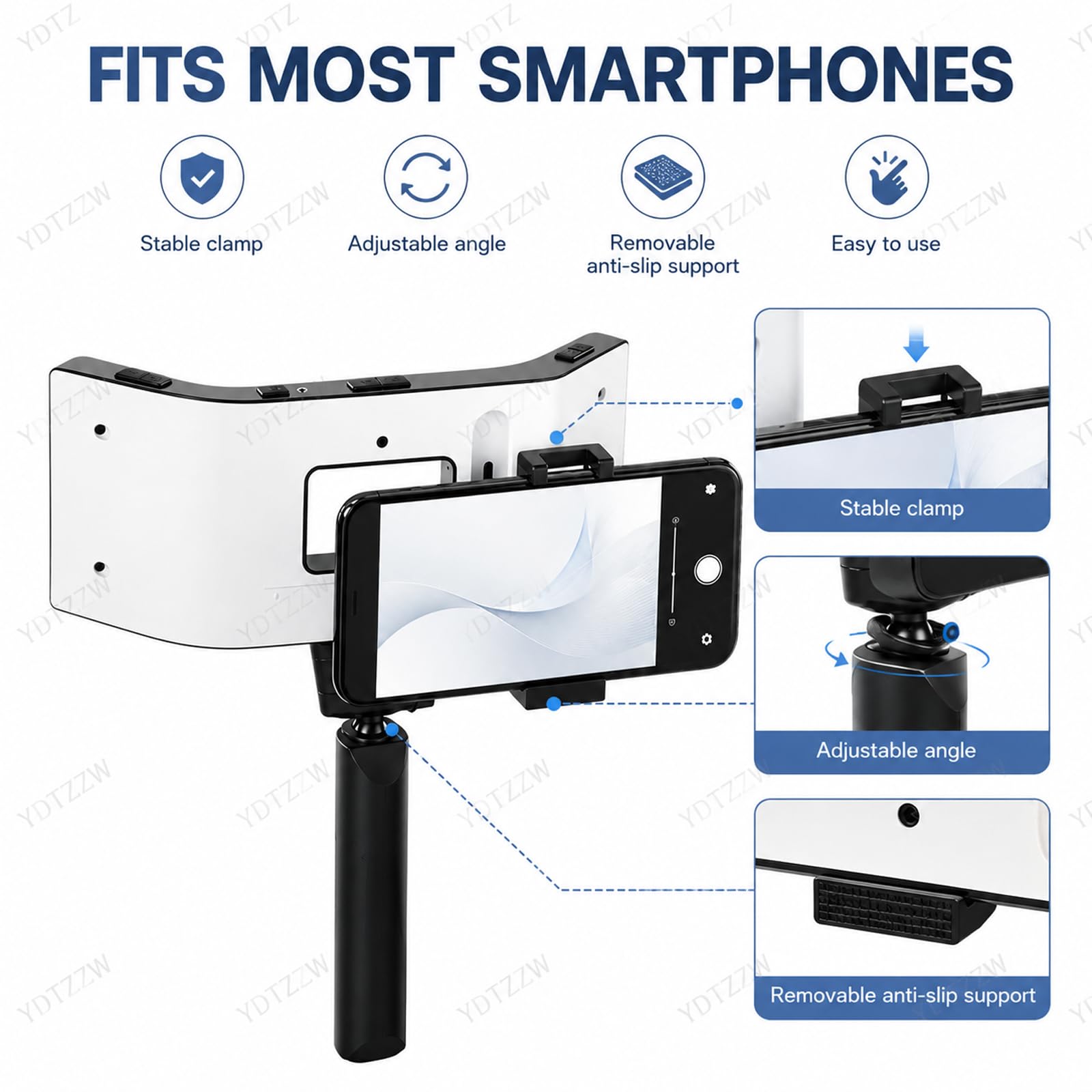 Lámpara LED dental fotografía 32000 lx 5 niveles brillo ajustable relleno bucal