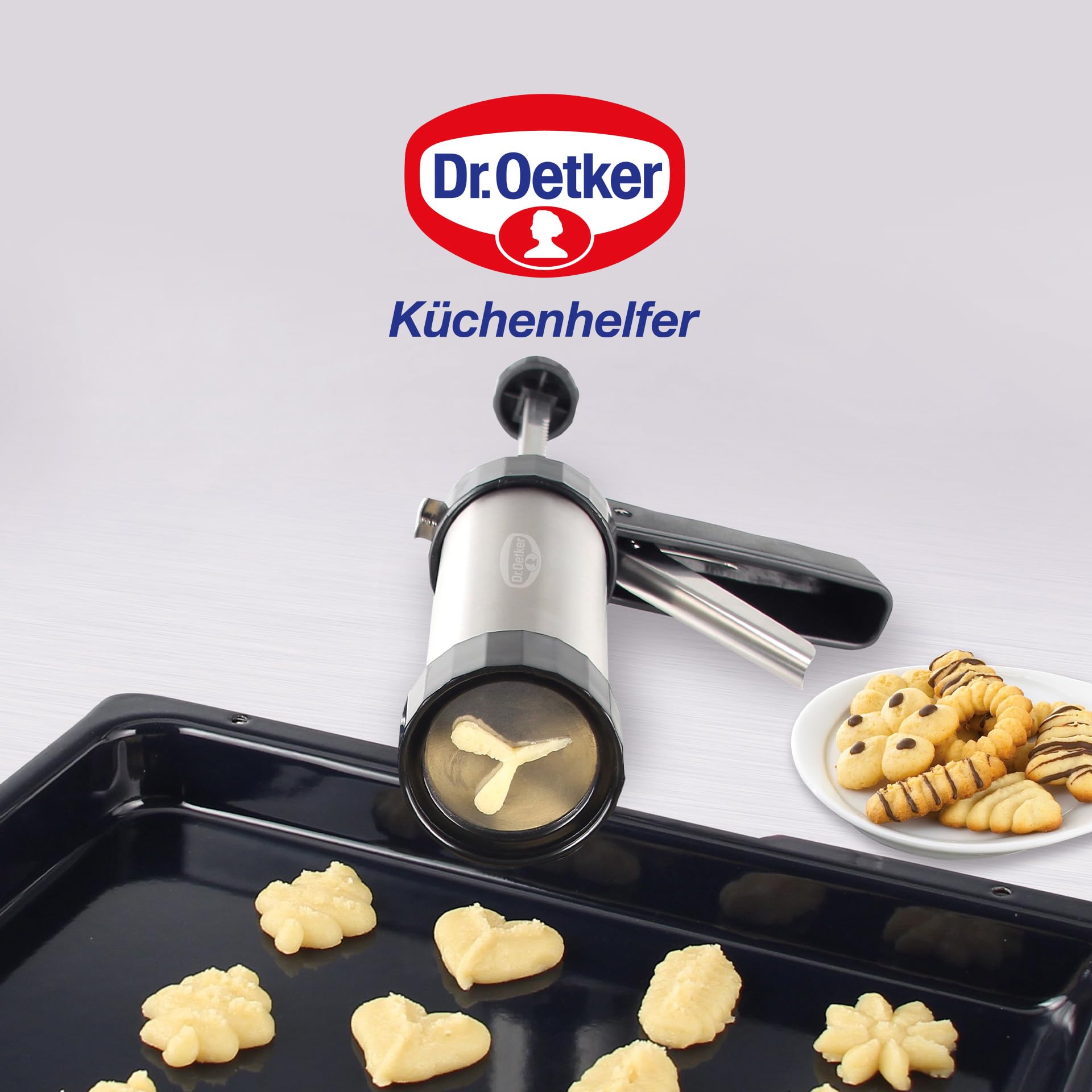 Dr. Oetker Pressa Sparabiscotti con 12 formine Linea Profi
