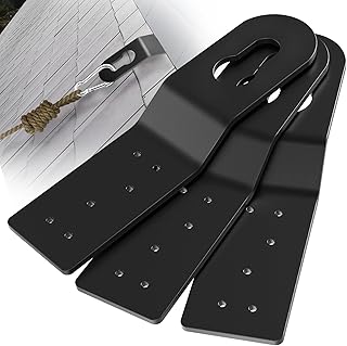 3 Pcs Roof Safety Anchor Hitch Clip, Black Roof Anchors, For Fall Protection Connects To Wood Surfaces, Permanent Roof Anchor Use With Roofing Harness, Safety Ropes And Other Roof Safety Equipment