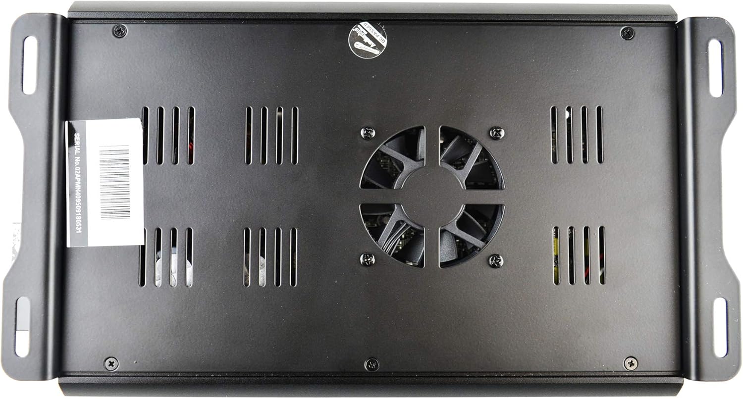 Product Deal Audiopipe APMI-4095 Class AB 1300 Watt Compact Mini MOSFET 4 Channel Amplifier for Car Stereo Sound System with Bass Knob and Bridged Operation