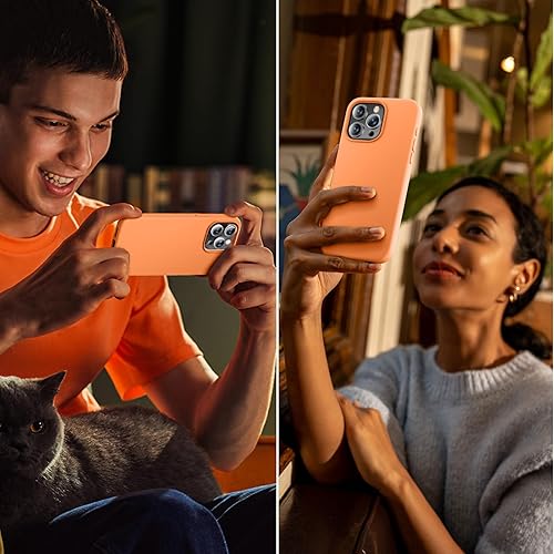 Miniatura 3 de Cordking Funda diseñada para iPhone 15 Pro Max, funda de silicona ultra delgada a prueba de golpes para iPhone 15 ProMax con forro de microfibra