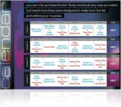 Beachbody Shaun T's Rockin' Body DVD Workout, Dance Workout DVDs, Exercise Videos, Dancing Fitness Guide for Beginners, Seniors, Easy To Follow, Low Impact, 5 Workouts Included