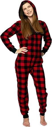 Blis Adult Onesie Pajamas For Women Christmas Adult Onesies Comfy Novelty Christmas Pajamas Women's One Piece Novelty Pajamas