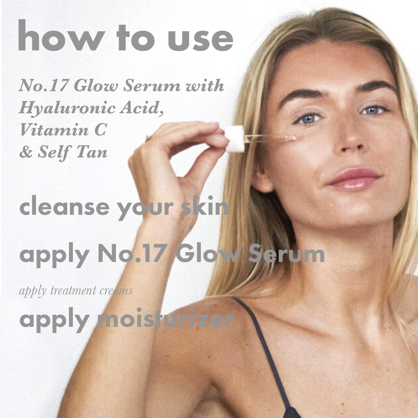 Boë No.17 Face Tanning Serum, 2-in-1 Glow Serum Face Tan with Hyaluronic Acid & Vitamin C, Brightening - Image 4