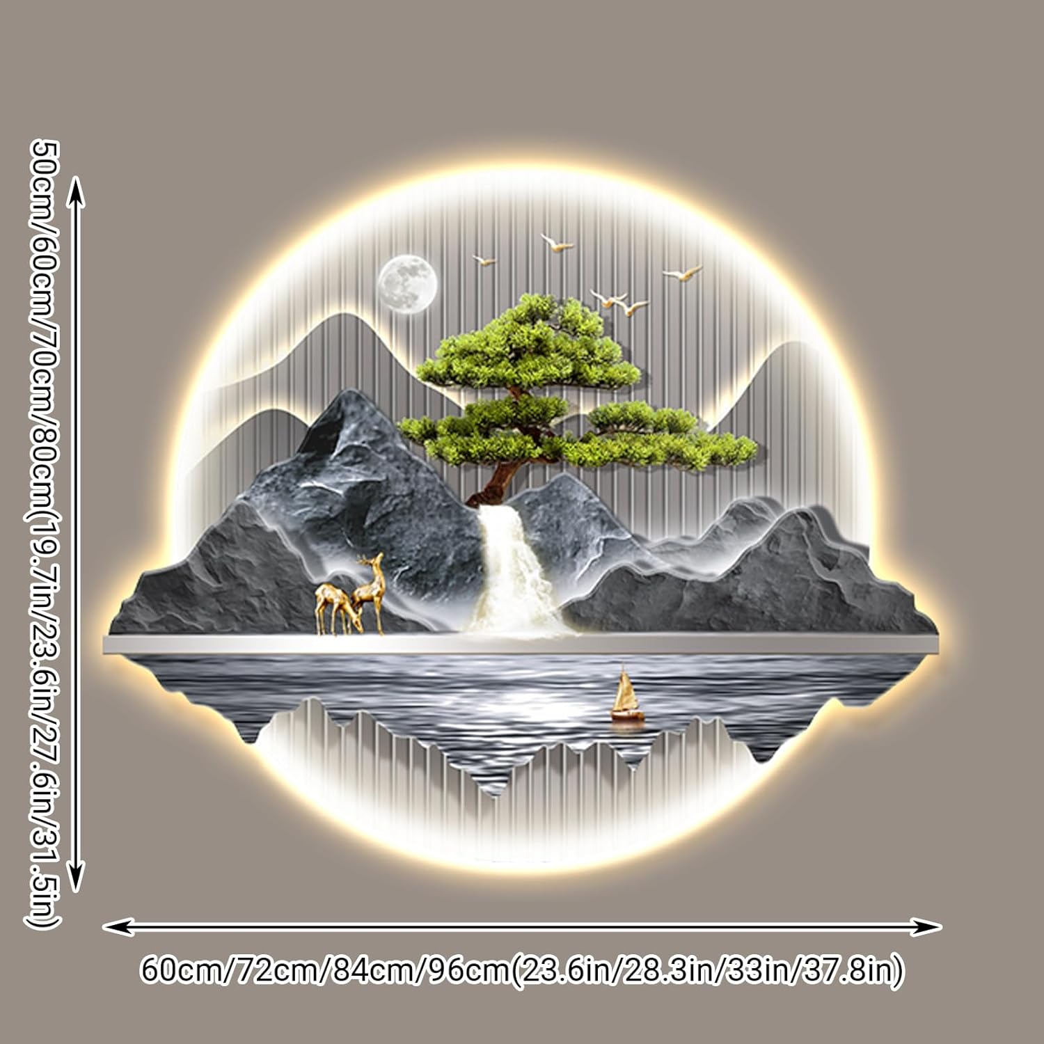 3D壁彫刻絵画 LEDライト付き 装飾壁掛けランプ 伝統的な中国風景壁掛け絵画 家庭用 玄関廊下 リモコン付き 配線不要(A,70C 3D壁彫刻絵画  LEDライト付き 装飾壁掛けランプ 伝統的な中国風景壁掛け絵画 家庭用 玄関廊下 リモコン付き 配線不要(E,60C Amazon.co.jp: 3D  壁 ... 3D壁彫刻絵画 LEDライト付き 装飾壁掛けランプ 伝統的な中国風景壁掛け絵画 家庭用 玄関廊下 リモコン付き 配線不要(B,80C