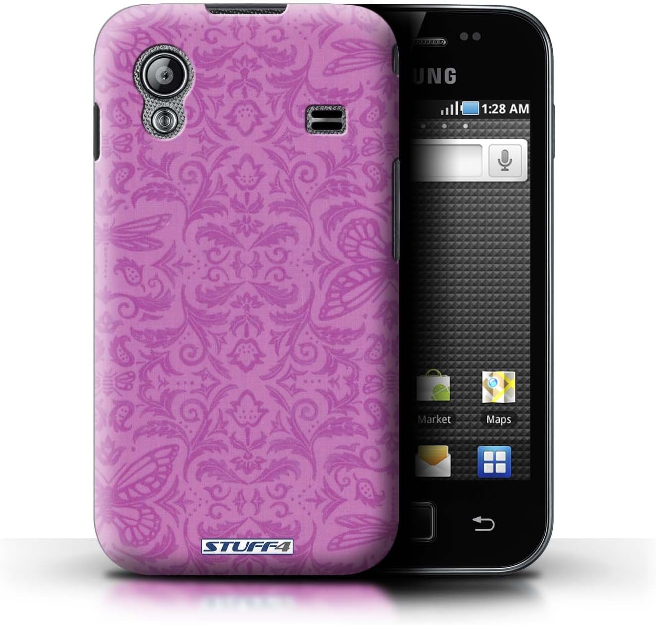STUFF4 Phone Case / Cover for Samsung Galaxy Ace / Pink Design / Insect Pattern Collection / by Deb Strain / Penny Lane Publishing, Inc.