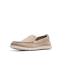Clarks Flexway Step, Mocassino Uomo, Sand Suede, 46 EU
