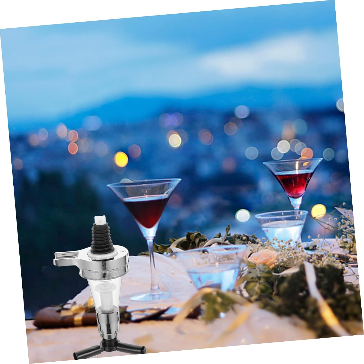 MAGICLULU Safe Material Wine Dispenser Pump Head Wall-mounted Liquor Ration Dispenser for Party