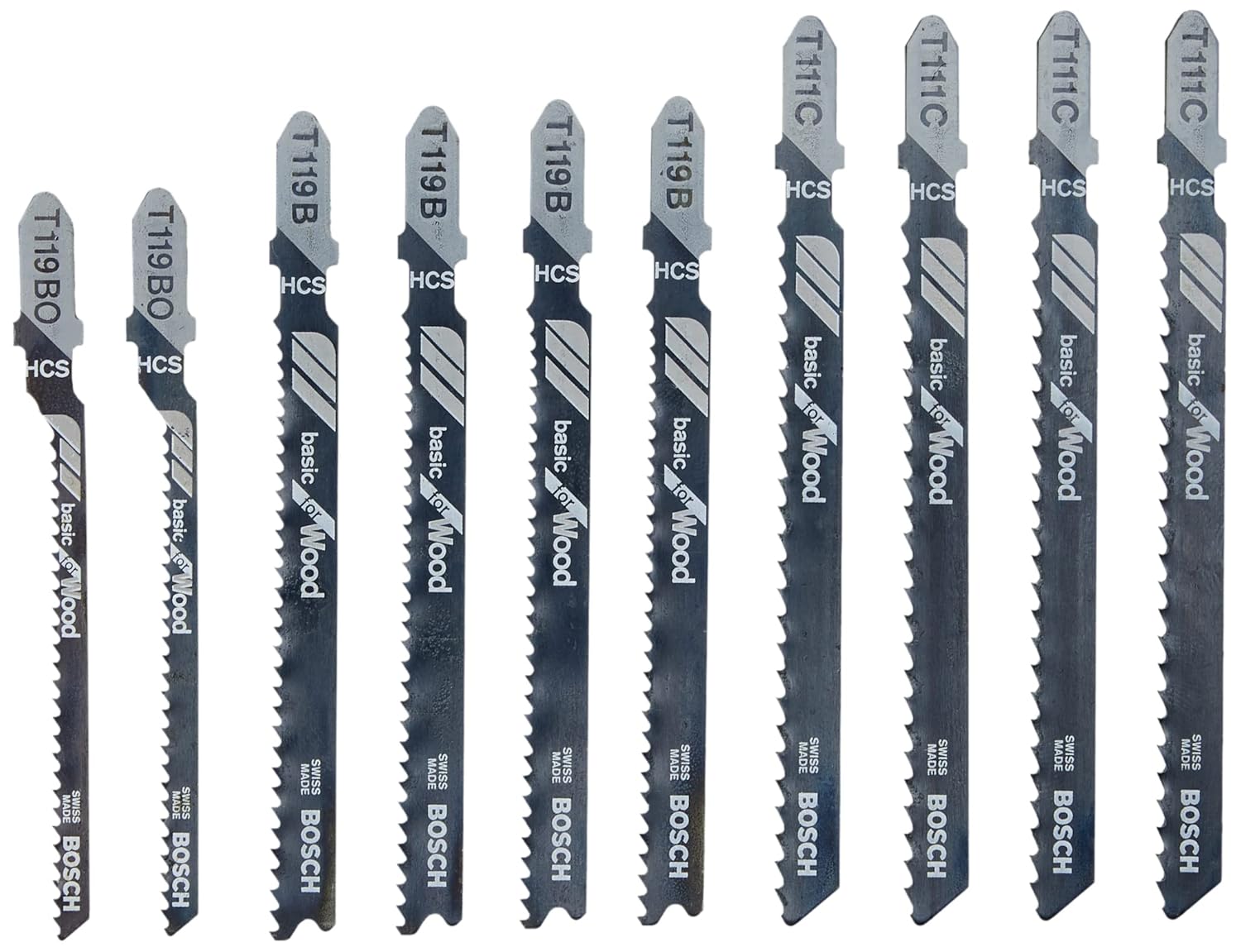 Bosch 2607010629 Jigsaw Blade-Set "x-Pro Line" For Wood 10 Pcs