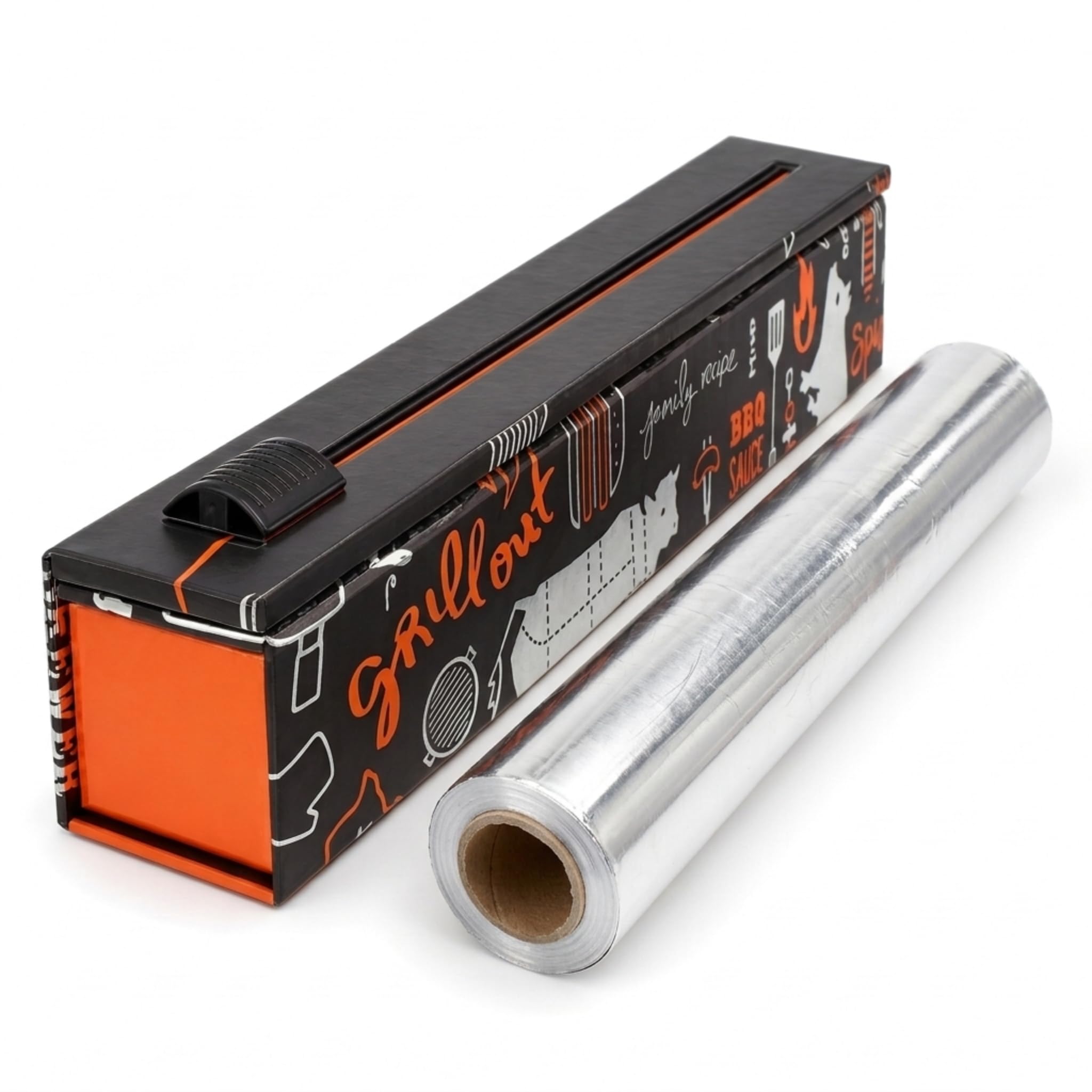 ChicWrap BBQ Tools Aluminum Foil Dispenser - Includes 12"x30' roll