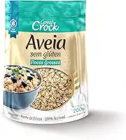 Aveia sem glúten flocos grossos Cereal Crock 200g