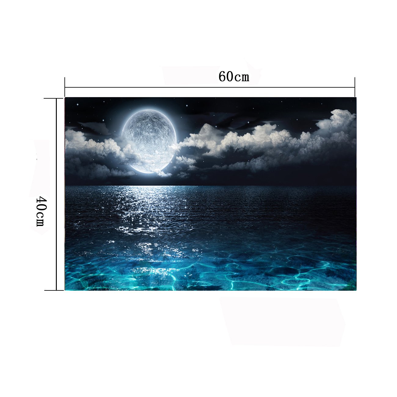 キャンバス プリントアート 満月と桜 インテリア 絵画 キャンバス プリントアート 満月と桜 インテリア 絵画