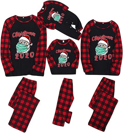 black santa pajamas