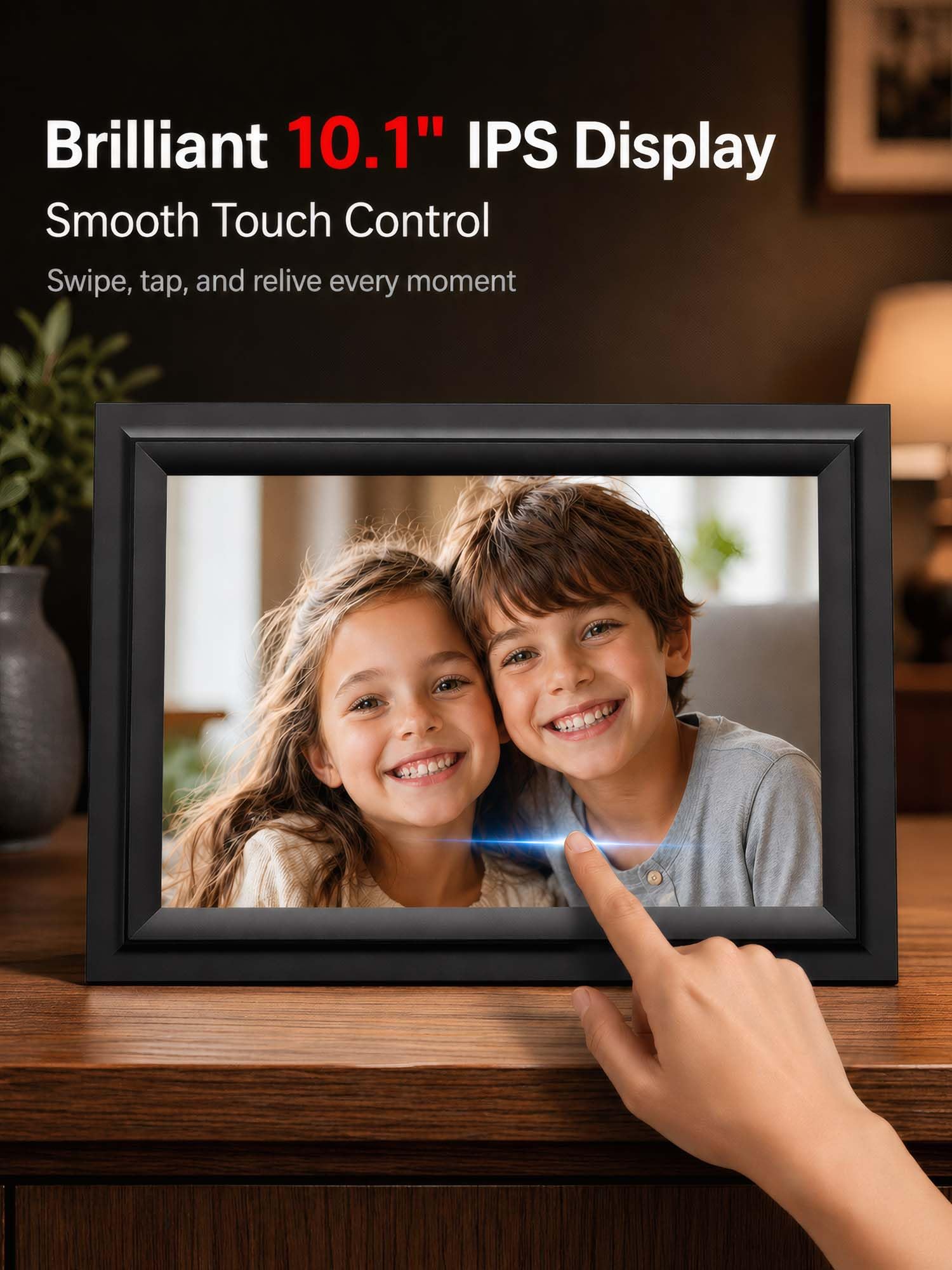 Amazon | SAMMIX Digital Picture Frame, 10.1 Inch WiFi Digital