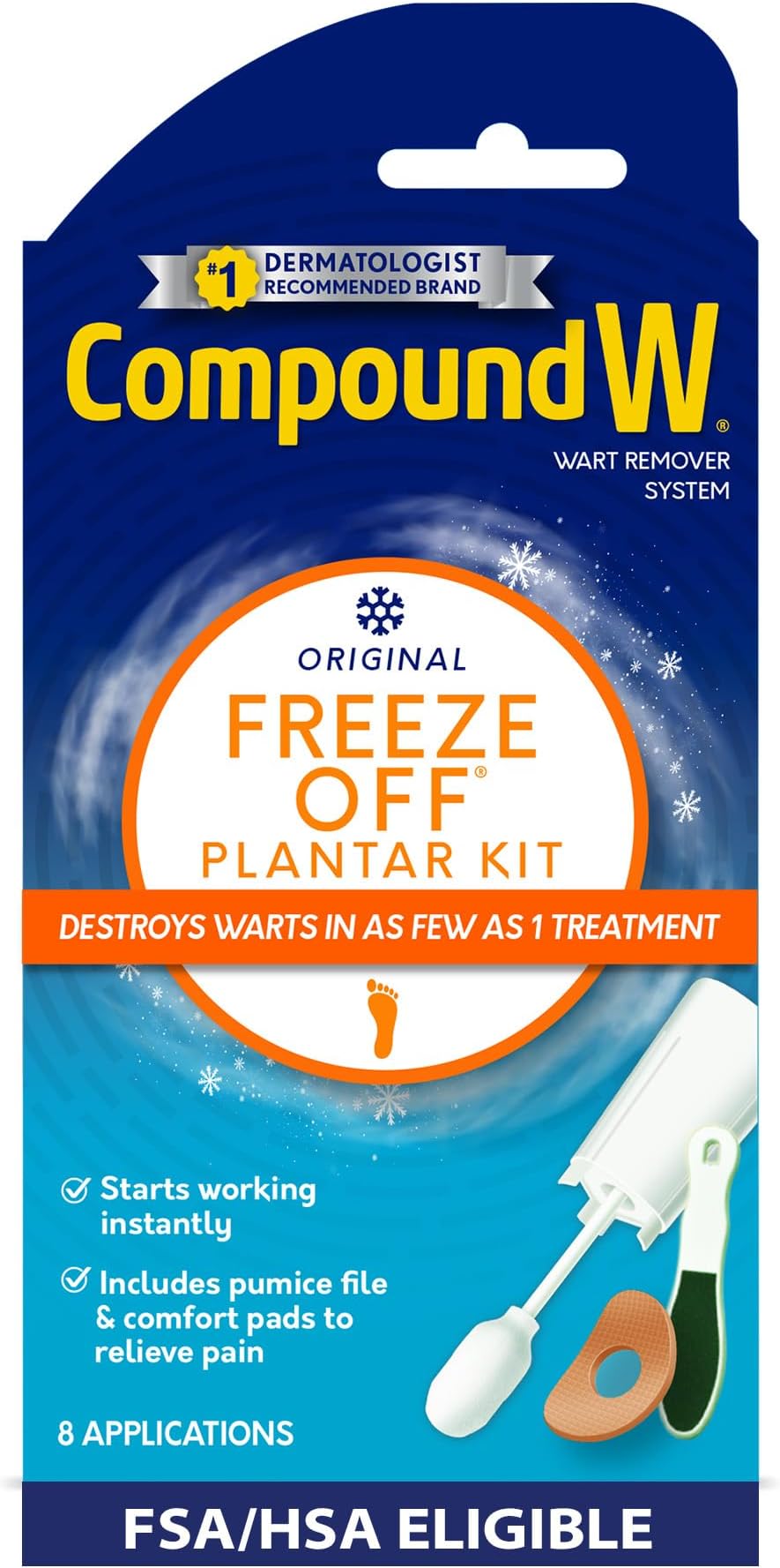 Compound W Freeze Off Plantar 8 applications kit