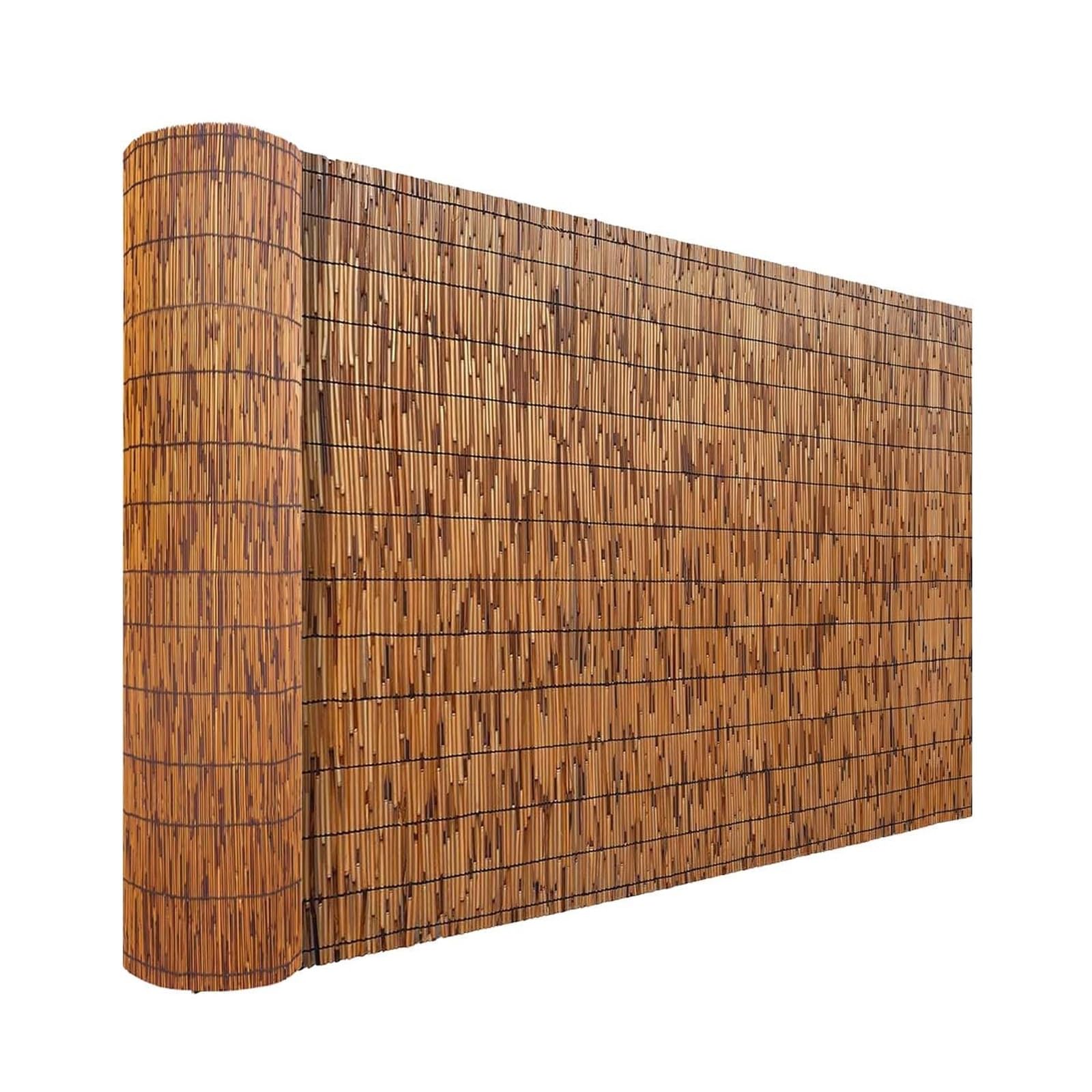Questa Recinzione in bambù Realizzata a Mano è Arrotolabile, Impermeabile e Traspirante, Facile da installare, Ideale per Il Giardino e Gli spazi Esterni, con Altezze da 60 cm a 240 cm, eleg