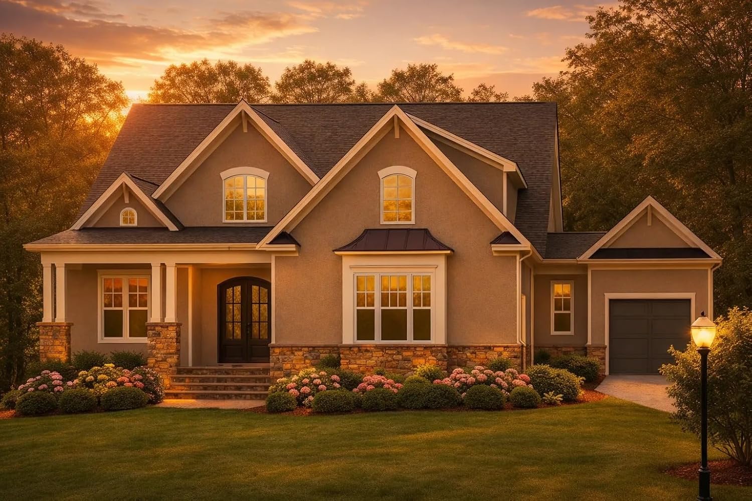 12-2807 HOUSE PLAN - Modern Craftsman House Plan with Detailed Floor Designs