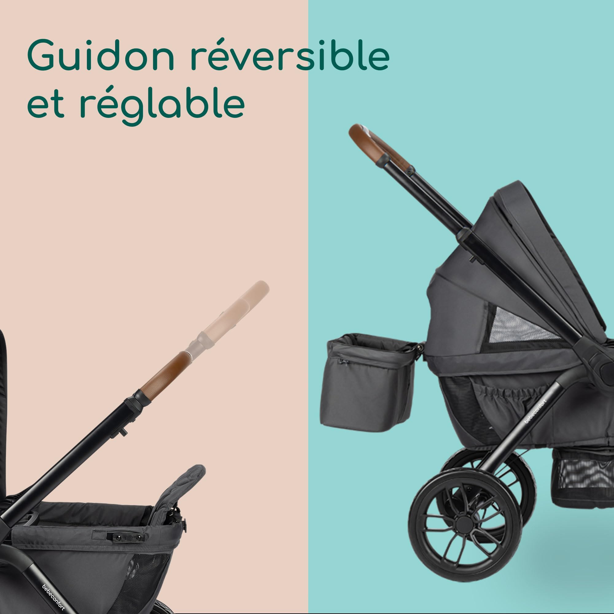Bebeconfort Helios Poussette Double 0-4 ans 0-22 kg 2 Sièges Face-à-face Tout-terrain Pliage Compact