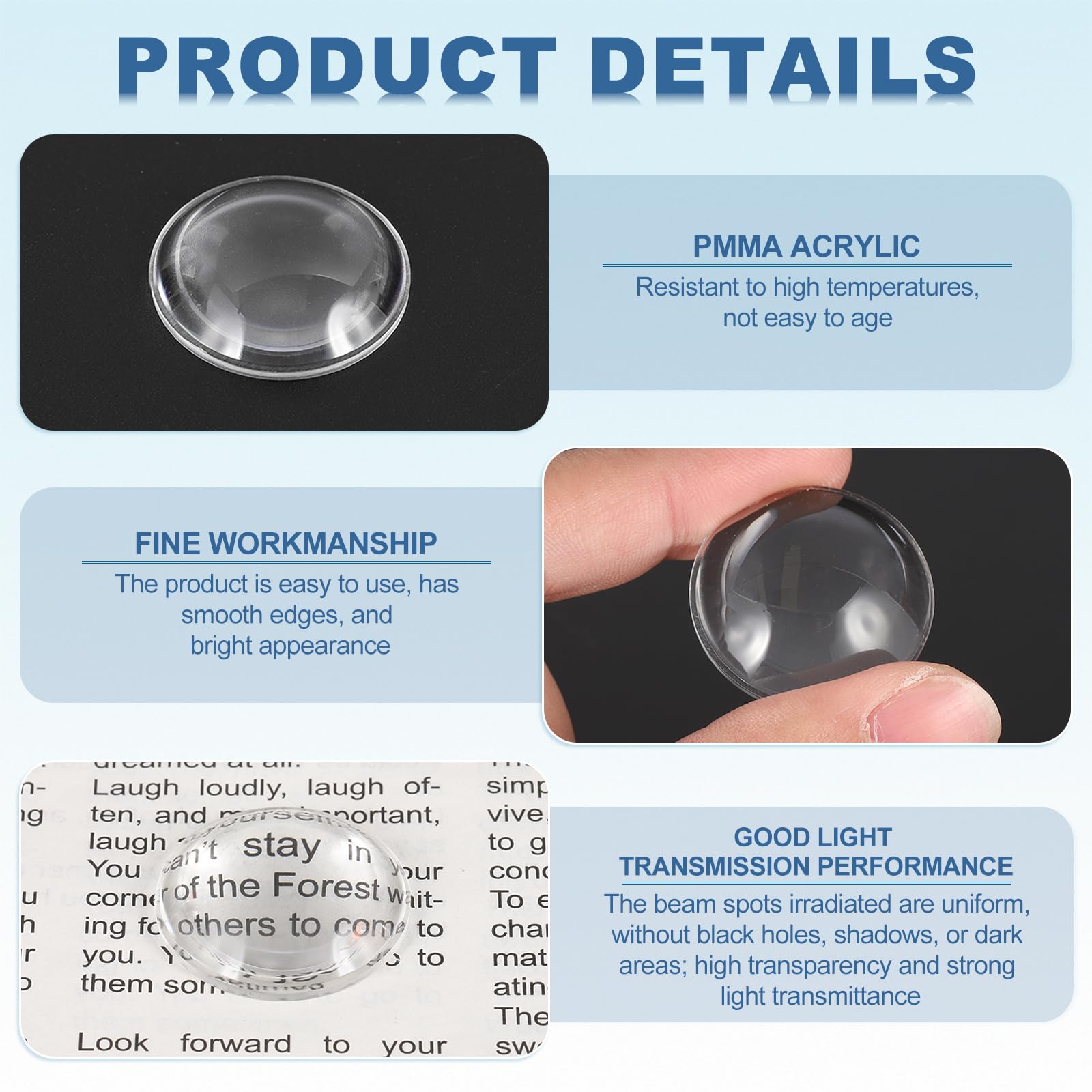 PATIKIL Diameter 29mm Flat Convex Lens - Image 3