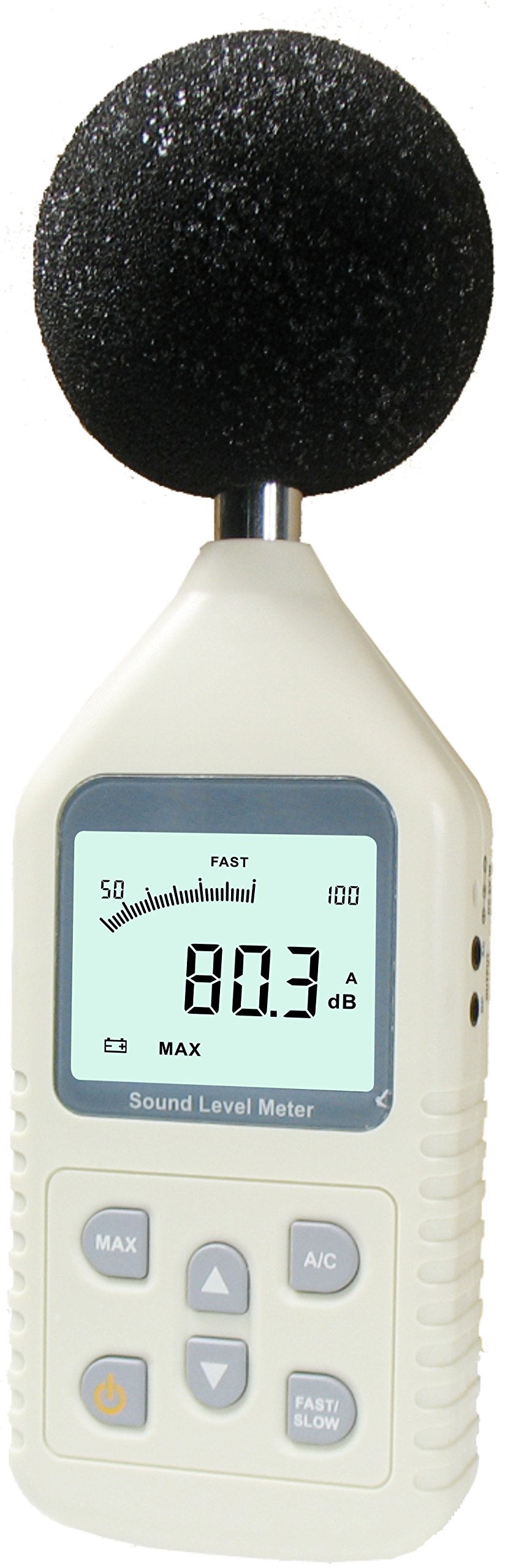 GM1358 Digital Sound Level Meter, 30 to 130dBA/35 to 130dBC