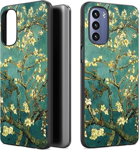 CoverON Funda diseñada para Motorola Moto G Stylus 2022, funda delgada y flexible de TPU - Flor de almendra