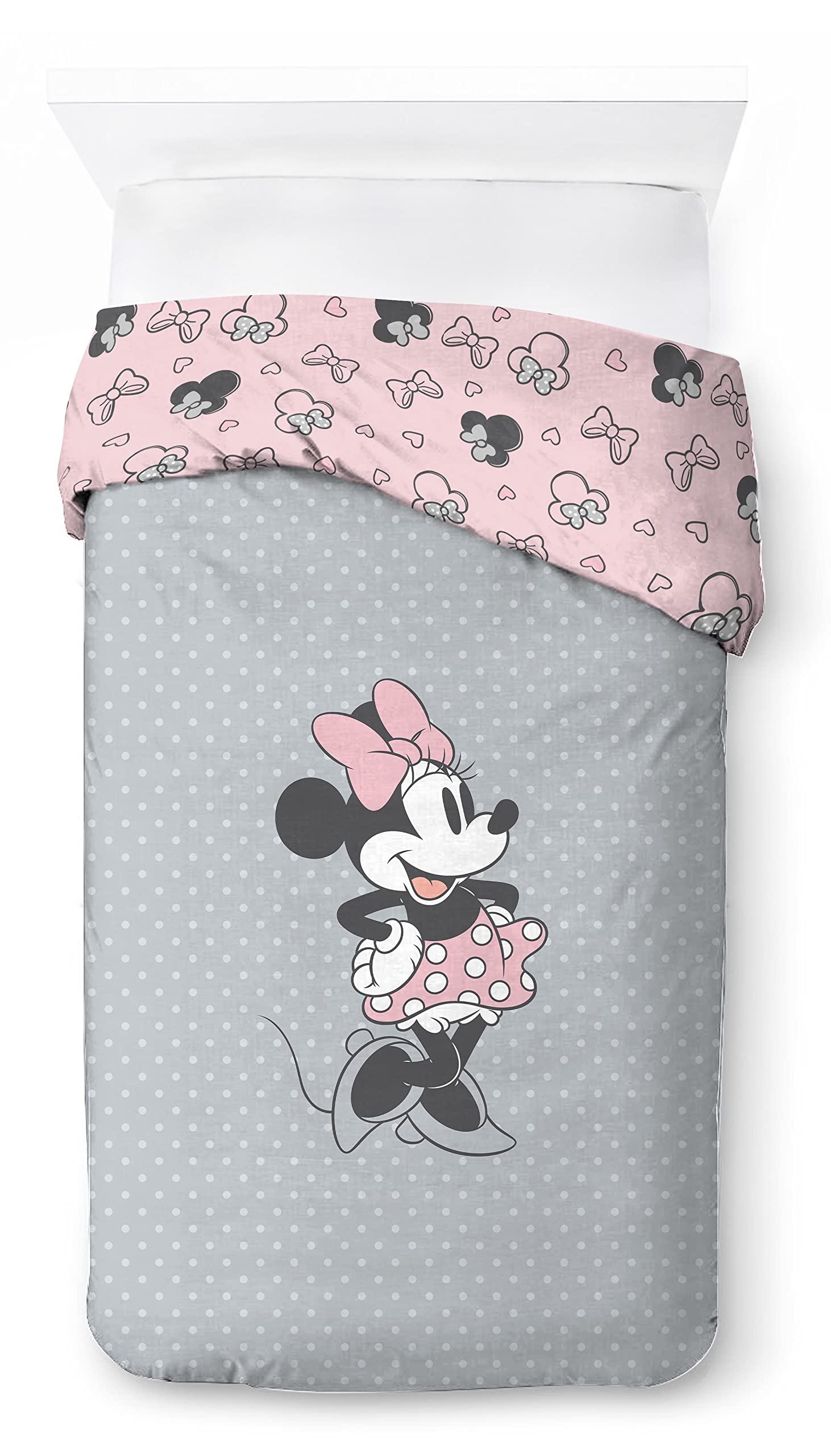 Disney Minnie One of a Kind komplet pościeli dziecięcej 100% bawełny, 135 x 200 cm, rozmiar pojedynczego łóżka, poszwa na kołdrę + poszewka na poduszkę 80 x 80 cm