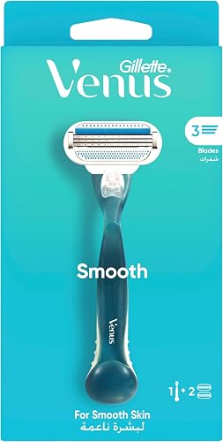 Gillette Venus Smooth 1 Razor Handle + 2 Blade Refills
