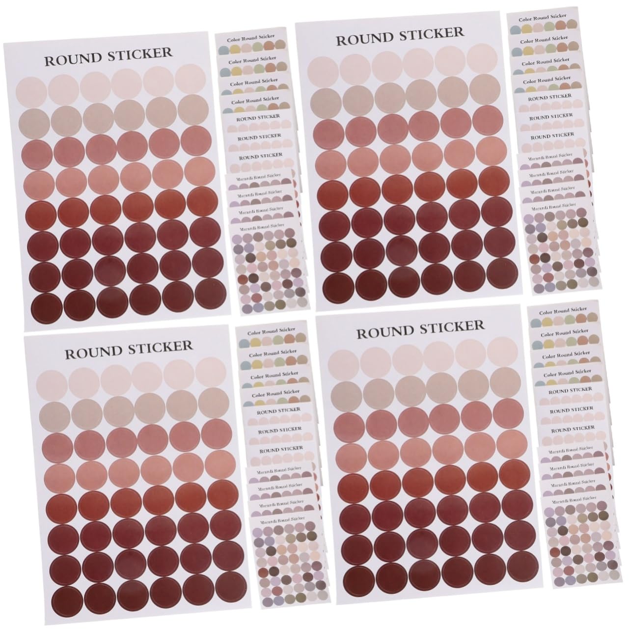 Gadpiparty 4 Set Adesivi A Punti Portatili Cartellini Personalizzati Etichette Personalizzata Stickers Per Agenda Diario Album Adesivi Colorati Decorativi Con Sigillo Carta 12 Fogli*4