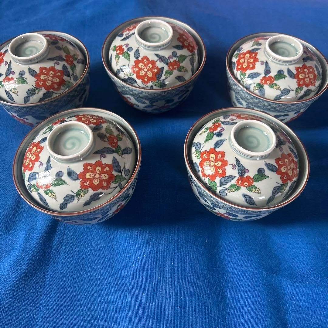 和食器 風の木窯 有田焼 蓋付き丼ぶり碗 碗揃 5客セット 小丼 和食器