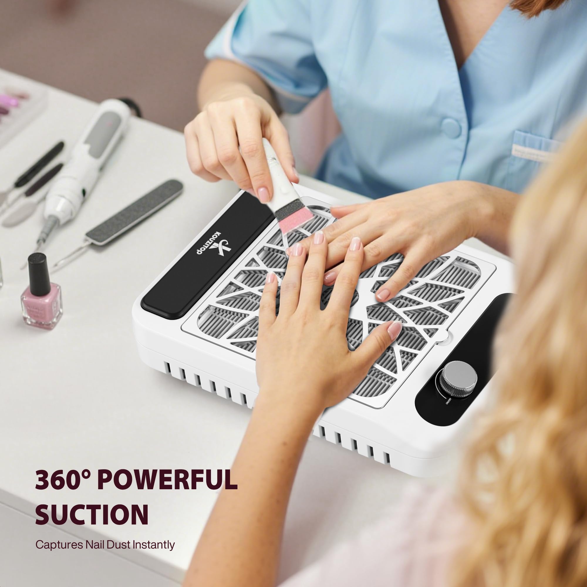 Amazon.com: Nail Dust Collector for Nail Techs,Compact & Quiet