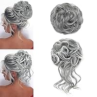 Vista 33 de KETHBE Extensión de Cabello para Moño Desordenado, con Banda Elástica, para Peinados Alborotado, Extensiones de Cabello Rizado para Mujeres