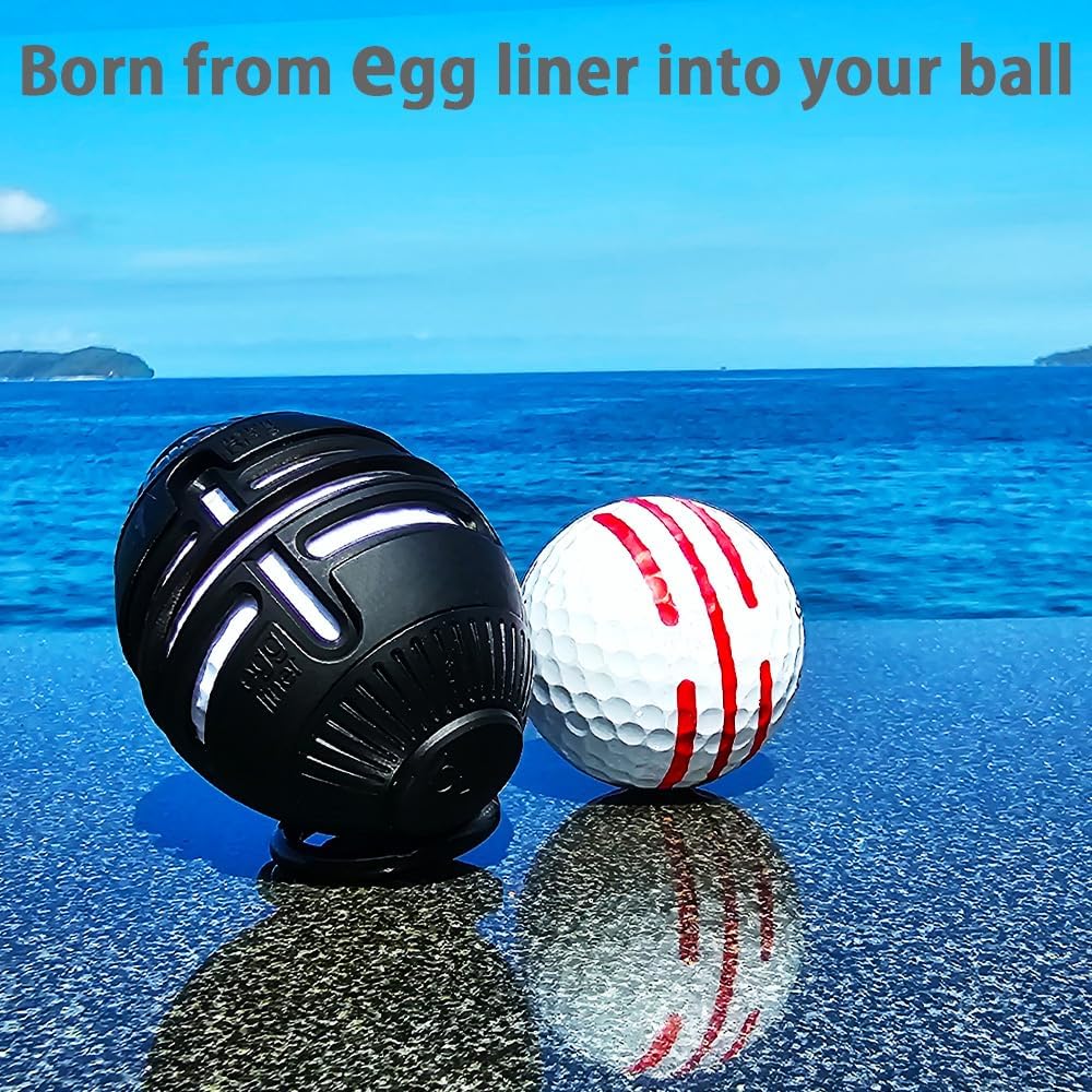 Birdle79 Golf Club Bag Accessory-Egg Liner- Golf Ball Holder-Attaches to Golf Club Bag - Create Your Lines Anytime -Reduces Putting Strokes by 3 - Premium Gift Box+ 1ea Golf Ball+3ea Marker