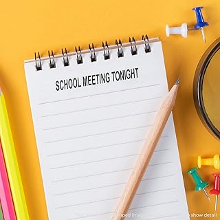 MaxStamp - Large Self-Inking School Meeting Tonight Stamp (Black Ink)