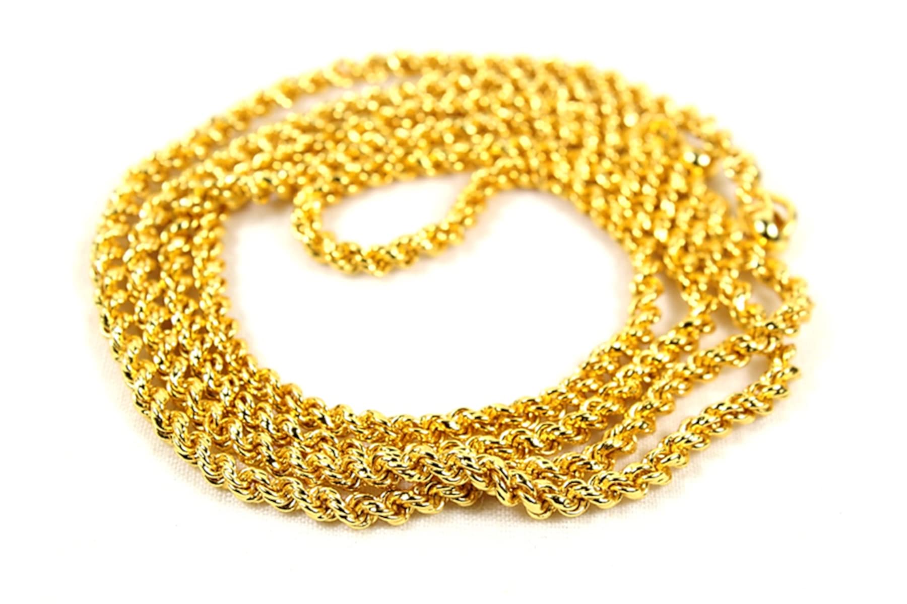 BFJ One Gram Gold Jewellery Long Chains for Women | Gold Plated Chains for Women | 1Gram Gold Jewellery for Women | Thali Chain for Women Traditional | Rope | 30 Inches (B098LNHKNX) Amazon Price History, Amazon Price Tracker