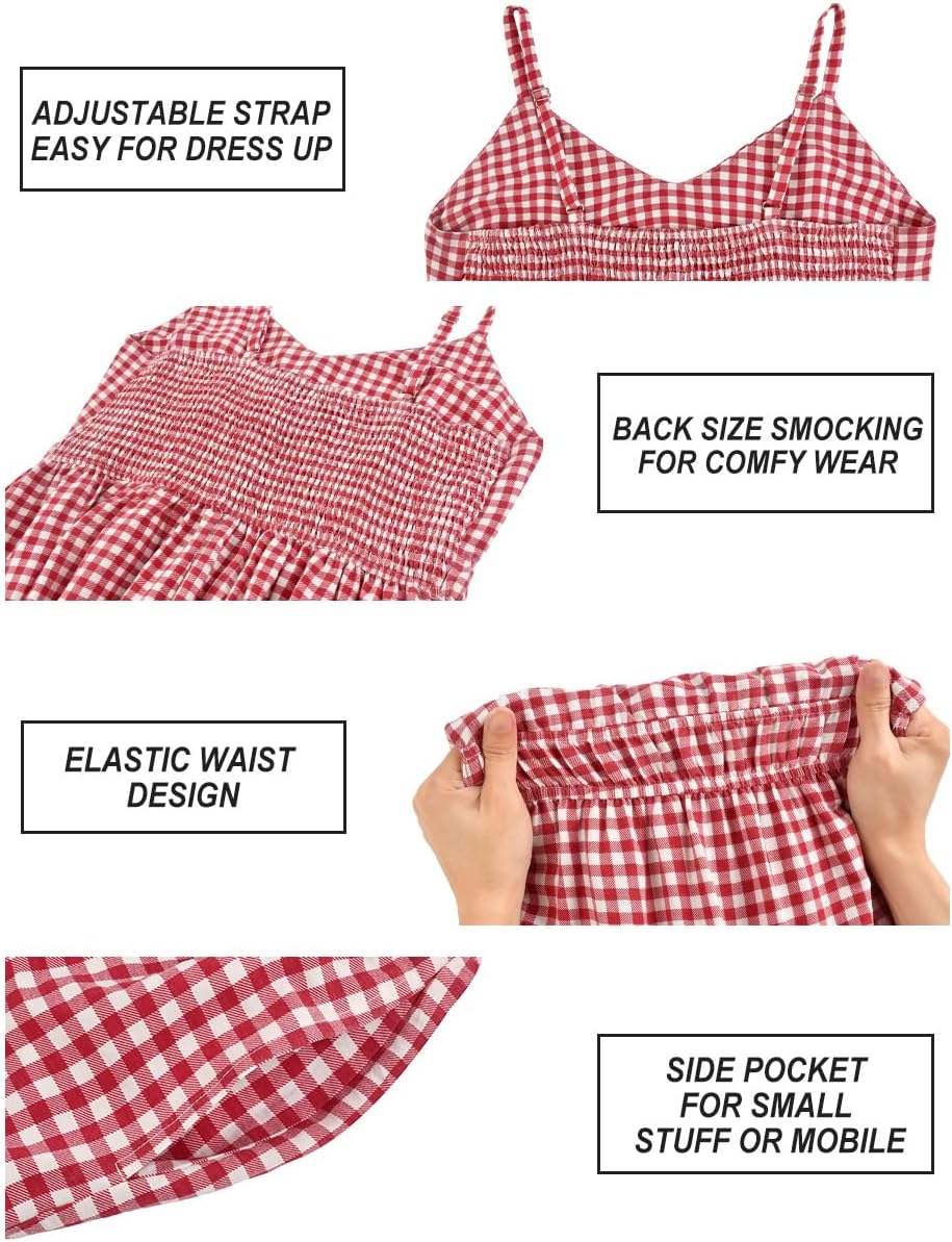 RITERA Plus Size Dresses for Women Sleeveless Spahetti Straps Maxi Dresses V Neck Flowy Pocket Summer Holiday XL-5XL - Image 6