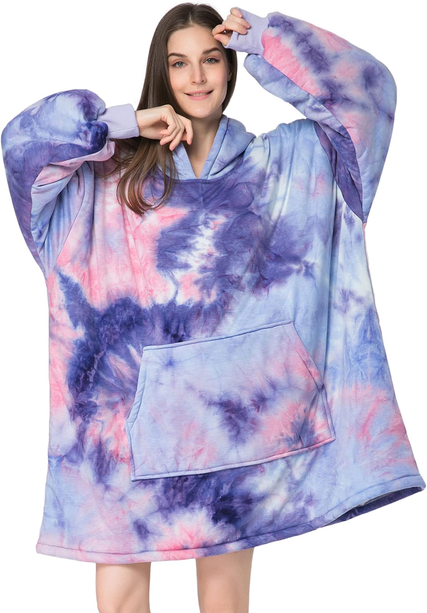 Narecte Blanket Hoodie Women Premium Sherpa Fleece Oversized Hoodie Blanket Wearable Blanket Hoodie Birthday Gifts
