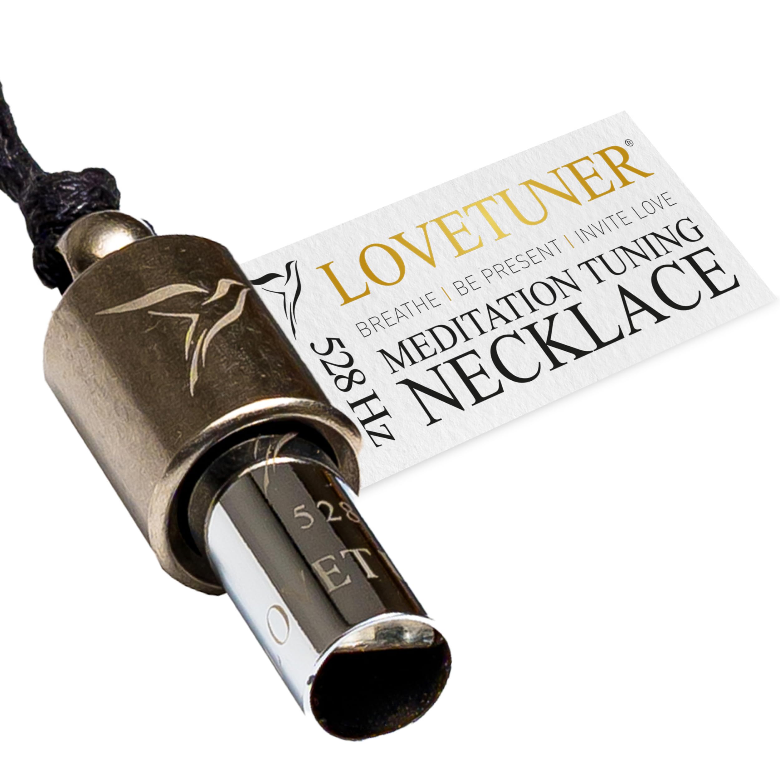 528Hz Breathing Necklace for Stress Relief, Mindfulness & Meditation | Sound Healing Whistle for Anxiety, Focus, Calm & Relaxation | Emotional Wellness, Inner Peace & Balance Necklace