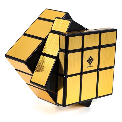 Cubelelo Drift 3x3 Mirror (Golden) Speed Cube | Shape Shifter Magic Speedcube Puzzle Toys for 7-14 Year Old Boys Girls and Adults All Ages | Advanced 3x3 with Durable Stickers | Collector's Item